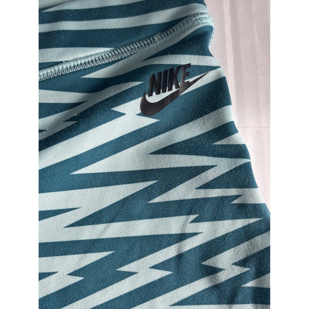 Nike Running Tights Athletic Leggings Teal Zigzag Print YOGA Activewear SmalL - Picture 2 of 7